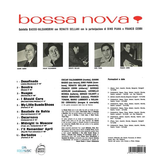 Bossa Nova! - CD Audio di Gianni Basso,Oscar Valdambrini - 2
