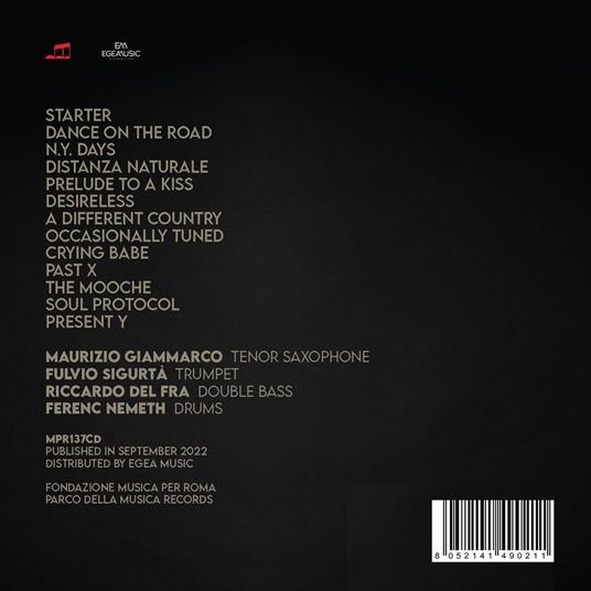 Past Present - CD Audio di Maurizio Giammarco - 2