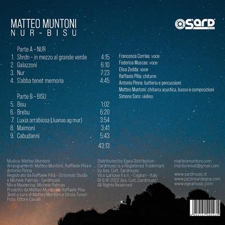 Nur-Bis U - CD Audio di Matteo Muntoni - 2