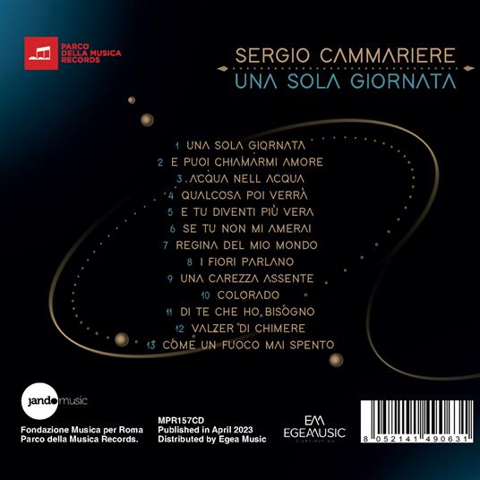Una sola giornata - CD Audio di Sergio Cammariere - 2