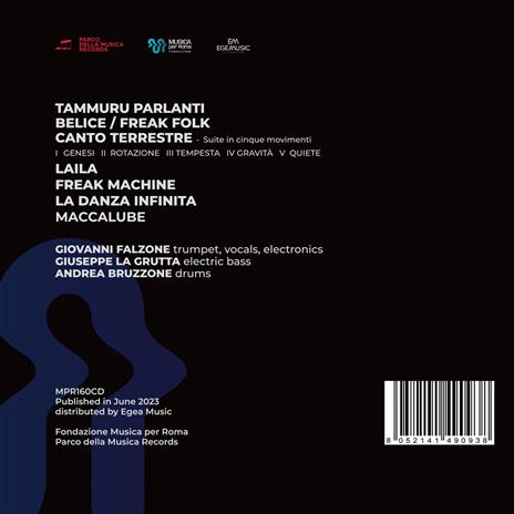 Canto terrestre - CD Audio di Giovanni Falzone - 2
