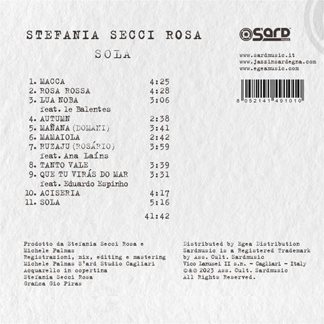 Sola - CD Audio di Stefania Secci Rosa - 2