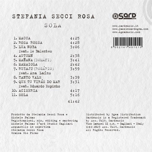 Sola - CD Audio di Stefania Secci Rosa - 2