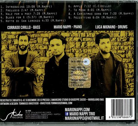 Introducing - CD Audio di Mario Nappi - 2