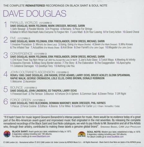 The Complete Remastered Recordings on Black Saint & Soul Note - CD Audio di Dave Douglas - 2