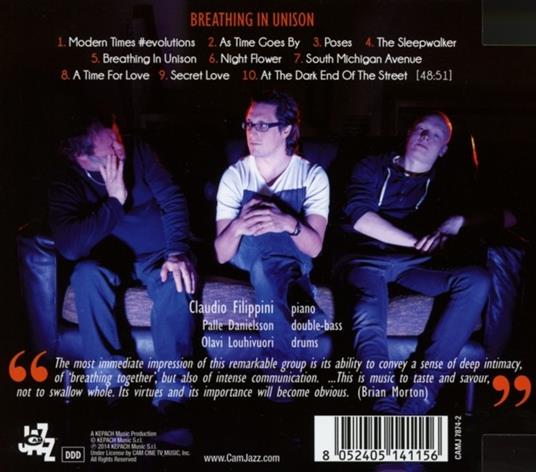 Breathing in Unison - CD Audio di Claudio Filippini - 2