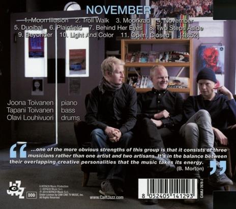November - CD Audio di Joona Toivanen - 2
