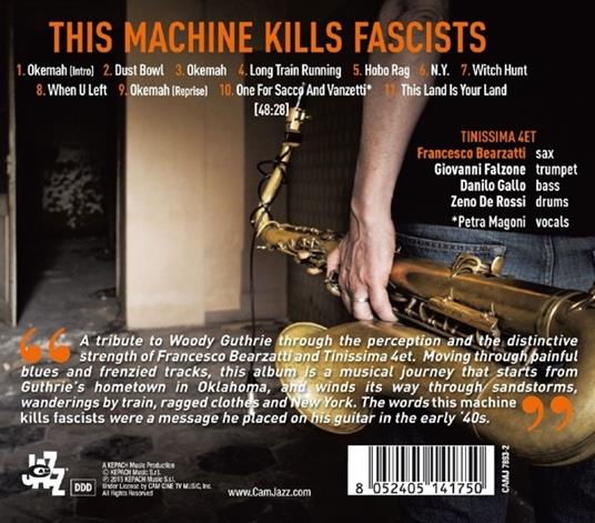 This Machine Kills Fascists - CD Audio di Francesco Bearzatti - 2