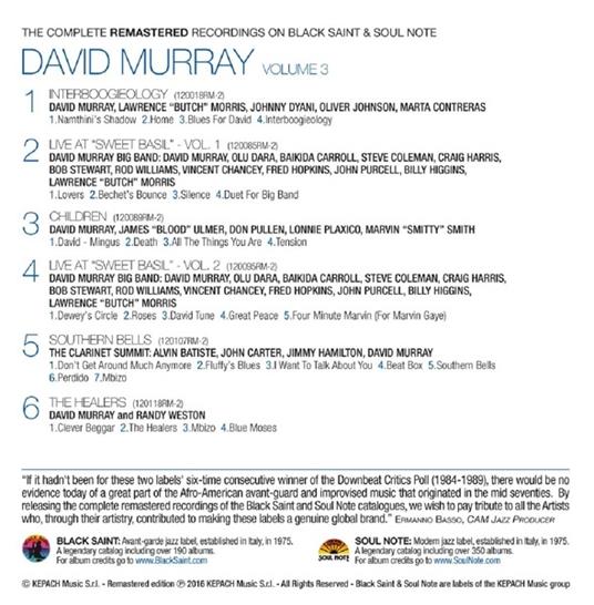 David Murray vol.3 - CD Audio di David Murray - 2
