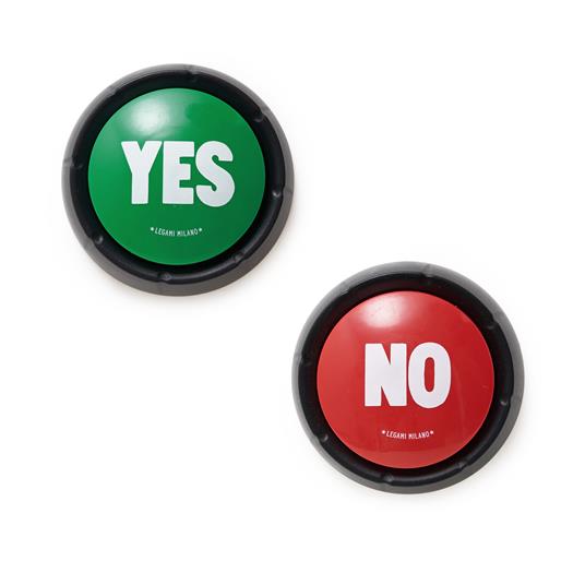 Set di due pulsanti sonori Legami, Yes&No - Set Of Two Sound Buttons