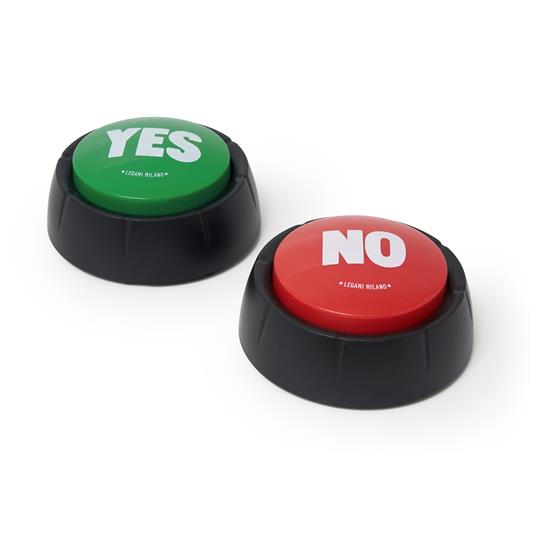 Set di due pulsanti sonori Legami, Yes&No - Set Of Two Sound Buttons - 2