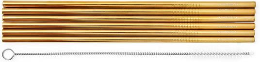 Stailess Steel Straws - Stainless Steel Straws - Gold