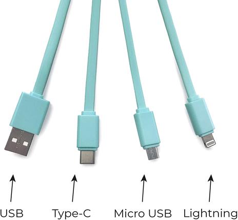 Cavo di ricarica multiplo Legami, Link Up Multiple Charing Cable Rainbow - 5
