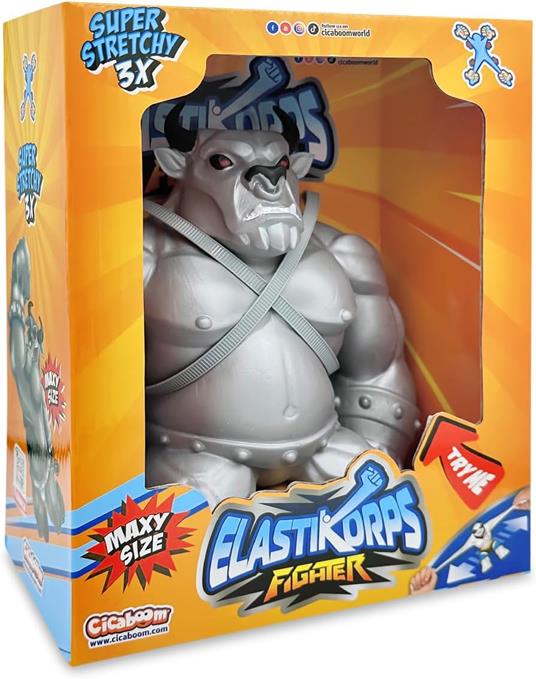 Maxi Spartabull Mostro Elastico, Toro Argento Allungabile