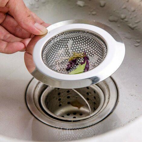 filtro per scarico semplice lavello anti-blocco 1pcs classificata per lo scarico della cucina Sacca per filtro della spazzatura autoportante riutilizzabile pieghevole 