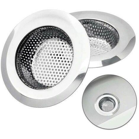 3.3x10x5.5cm forniture per cucina e bagno microporose Filtro per lavello filtro per scarico a pavimento in acciaio inossidabile adatto per la maggior parte del drenaggio del lavandino 