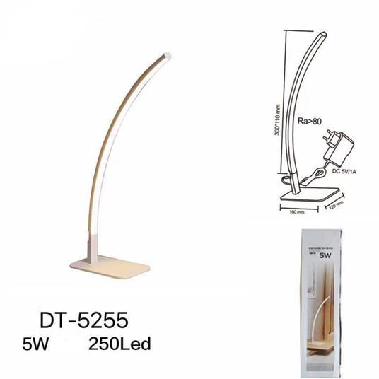 Lampada Da Scrivania Led 5 Watt Lineare Curvo Design Moderno Per Tavolo  Dt-5255 - TrAdE Shop Traesio - Idee regalo