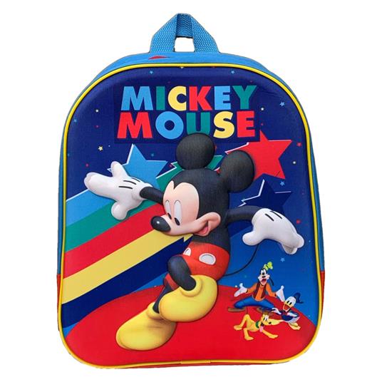 Zainetto Scuola Mickey Mouse 3D 32 Cm Zaino Asilo Topolino Elementari Bambini