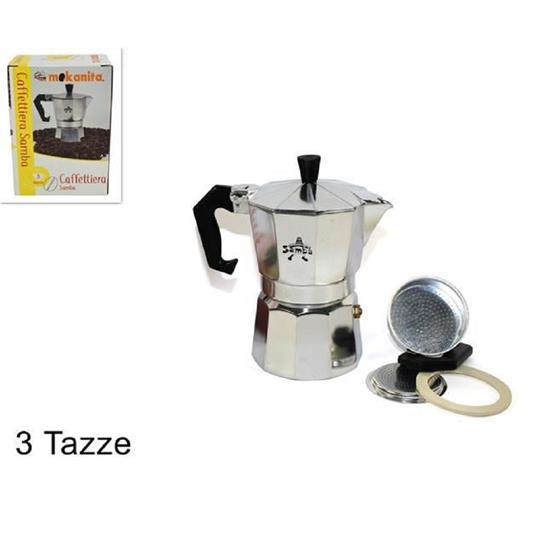Caffettiera Moka Macchinetta Caffe' Espresso Classica Misura 3 Tazze Con  Ricambi - TrAdE Shop Traesio - Idee regalo