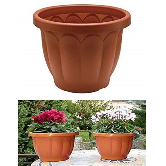 Vaso Fioriera Classico Diametro 30 Cm In Plastica Per Piante Fiori Da Esterno