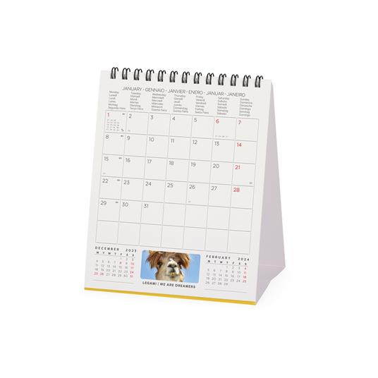 Calendario 2024, da tavolo, 12 x 14, 5 cm TAKE IT EASY - Legami -  Cartoleria e scuola