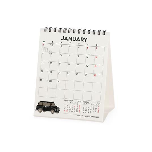 Calendario 2024, da tavolo, carta non patinata 12 x 14, 5 cm LONDON - Legami  - Cartoleria e scuola