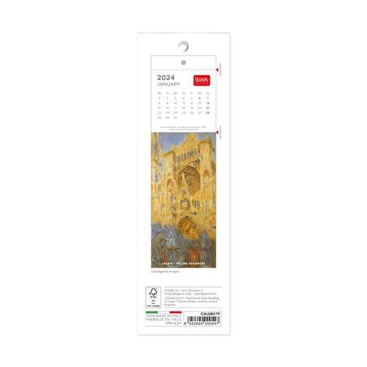 Calendario segnalibri 2024 - 5.5 x 18 cm CLAUDE MONET - 3