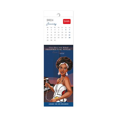 Calendario segnalibri 2024 - 5.5 x 18 cm INSPIRING WOMEN - 2