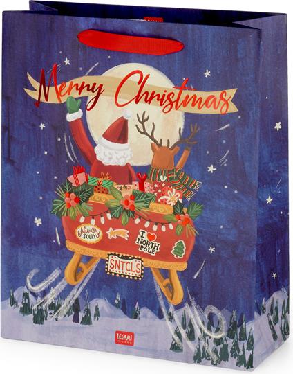 Christmas Gift Bag - Large - Sleigh
