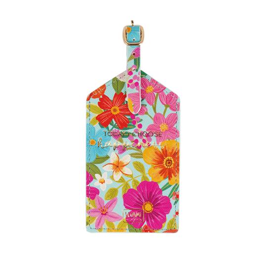 Etichetta per bagagli. Luggage Tag - Flowers