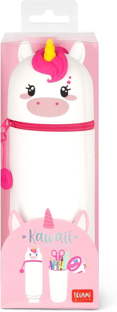 Astuccio In Silicone 2-In-1 - Kawaii - Unicorno - 5