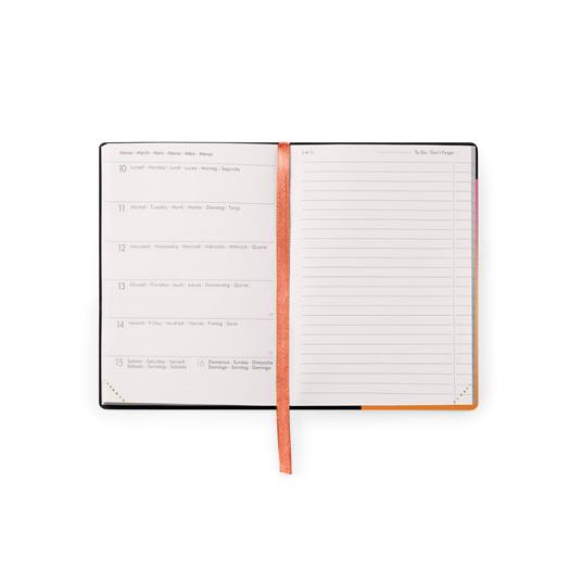 Agenda settimanale Legami 2024-2025, 18 mesi, Small Weekly Diary con Notebook - Golden Hour - 9,5 x 13,5 cm - 2