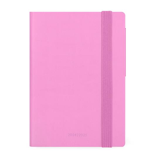 Agenda settimanale Legami 2024-2025, 18 mesi, Small Weekly Diary con Notebook - Bubblegum - 9,5 x 13,5 cm