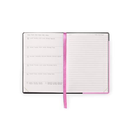 Agenda settimanale Legami 2024-2025, 18 mesi, Small Weekly Diary con Notebook - Bubblegum - 9,5 x 13,5 cm - 2