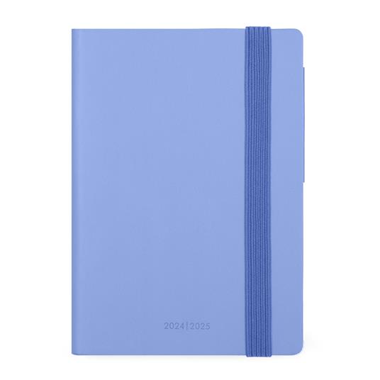 Agenda settimanale Legami 2024-2025, 18 mesi, Small Weekly Diary con Notebook - Cornflower - 9,5 x 13,5 cm