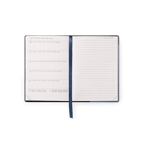 Agenda settimanale Legami 2024-2025, 18 mesi, Small Weekly Diary con Notebook - Blueberry - 9,5 x 13,5 cm - 2