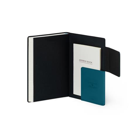 Agenda settimanale Legami 2024-2025, 18 mesi, Small Weekly Diary con Notebook - Teal Blue - 9,5 x 13,5 cm - 5