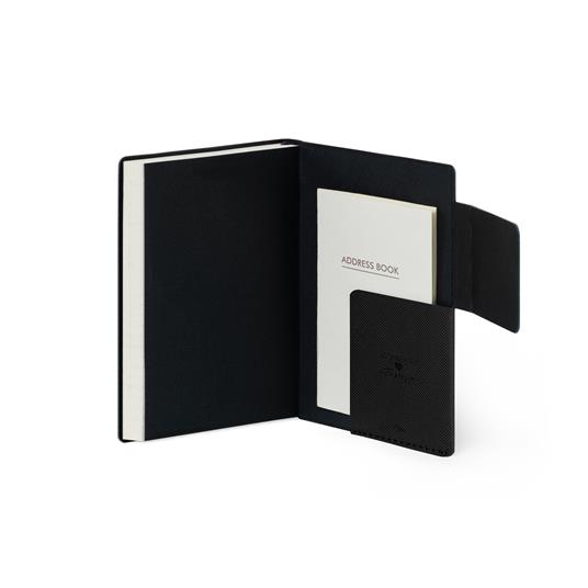 Agenda settimanale Legami 2024-2025, 18 mesi, Small Weekly Diary con Notebook - Black Diamond - 9,5 x 13,5 cm - 5