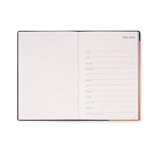 Agenda settimanale Legami 2024-2025, 18 mesi, Medium Weekly Diary con Notebook - Golden Hour - 12 x 18 cm - 3