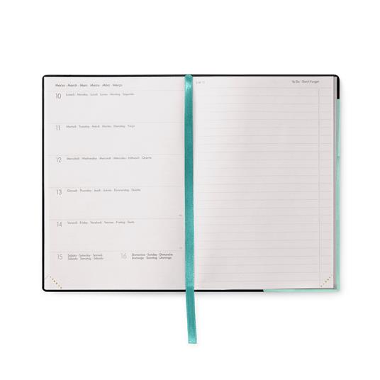 Agenda settimanale Legami 2024-2025, 18 mesi, Medium Weekly Diary con Notebook - Milk & Mint - 12 x 18 cm - 2