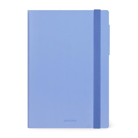 Agenda settimanale Legami 2024-2025, 18 mesi, Medium Weekly Diary con Notebook - Cornflower - 12 x 18 cm