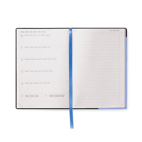 Agenda settimanale Legami 2024-2025, 18 mesi, Medium Weekly Diary con Notebook - Cornflower - 12 x 18 cm - 2