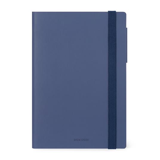 Agenda settimanale Legami 2024-2025, 18 mesi, Medium Weekly Diary con Notebook - Blueberry - 12 x 18 cm