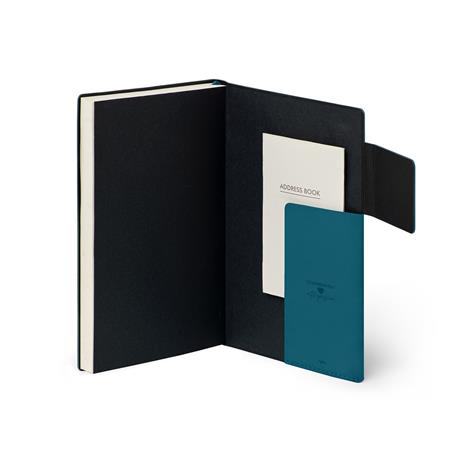 Agenda settimanale Legami 2024-2025, 18 mesi, Medium Weekly Diary con Notebook - Teal Blue - 12 x 18 cm - 5
