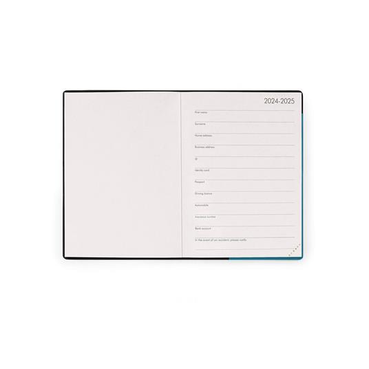 Agenda giornaliera Legami 2024/2025, 16 mesi, Small Daily Diary - Teal Blue - 3