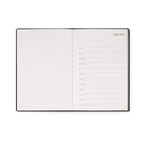 Agenda giornaliera Legami 2024/2025, 16 mesi, Medium Daily Diary - Black Diamond - 3