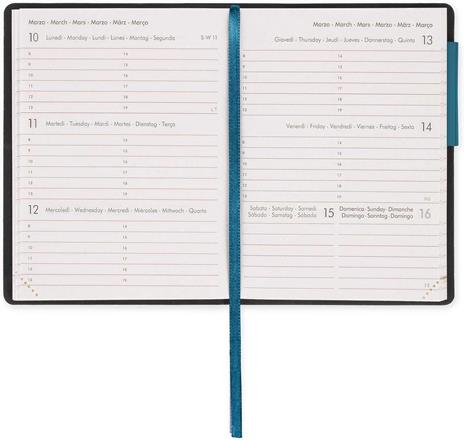 Agenda settimanale Mini Legami 12 Mesi - 2025  - Mini Weekly Diary - Teal Blue - 2