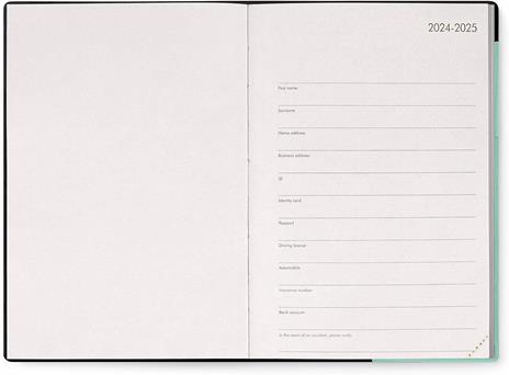 Agenda giornaliera Legami 12 Mesi - 2025 - Medium Daily Diary - Milk & Mint - 3
