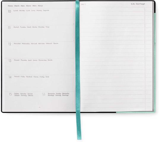 Agenda settimanale Legami 12 Mesi - 2025- Medium Weekly Diary With Notebook - Milk & Mint - 4