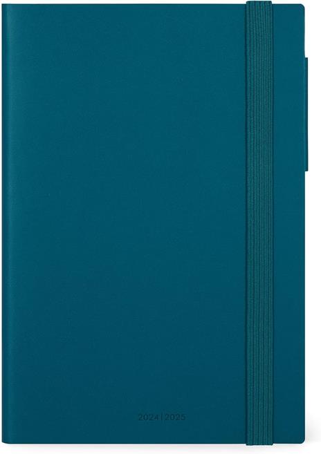 Agenda settimanale Legami 12 Mesi - 2025 - Large Weekly And Daily - Teal Blue